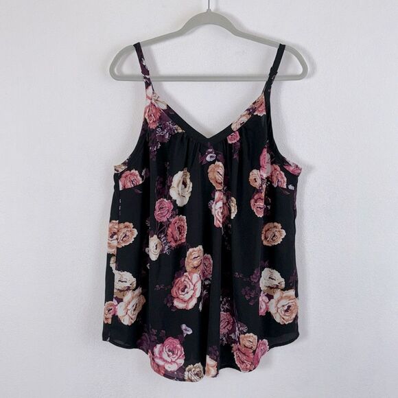 Torrid Sophie Floral Georgette Swing Tunic Cami Tank Top Plus Sz 1 - Picture 1 of 7